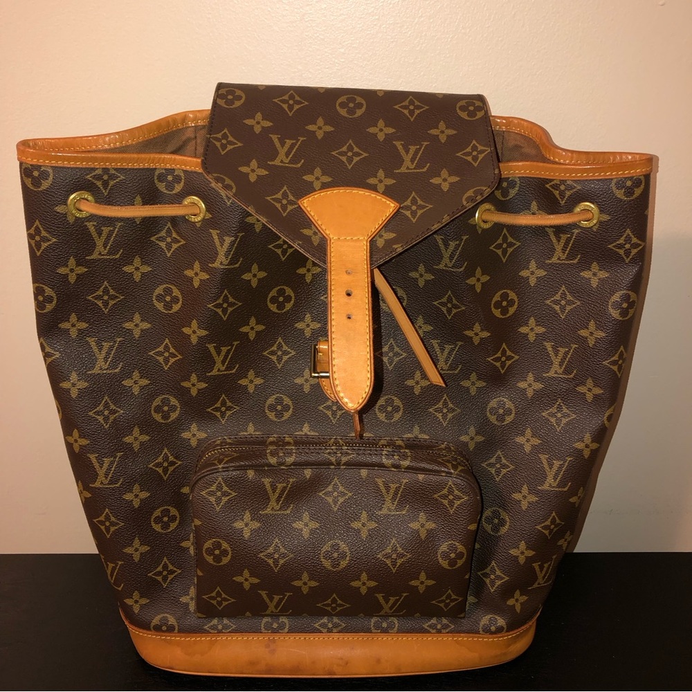 Louis Vuitton Vintage Mono Montsouris GM Backpack,Dustbag/COA;Date Code(MI0945) - Picture 5 of 16
